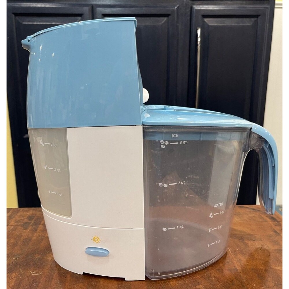Mr. Coffee Tea Iced Maker Sweet 3 Quart w/ Pitcher TM50 Blue ~WORKS GREAT~